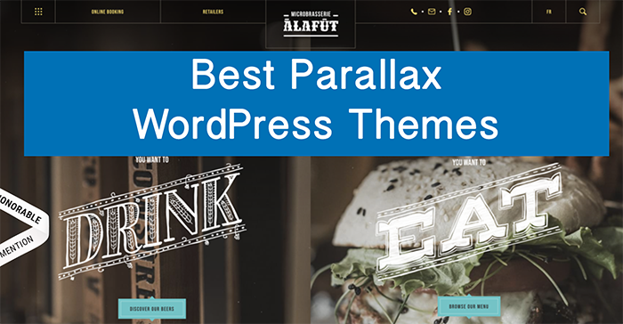 Best parallax WordPress Themes